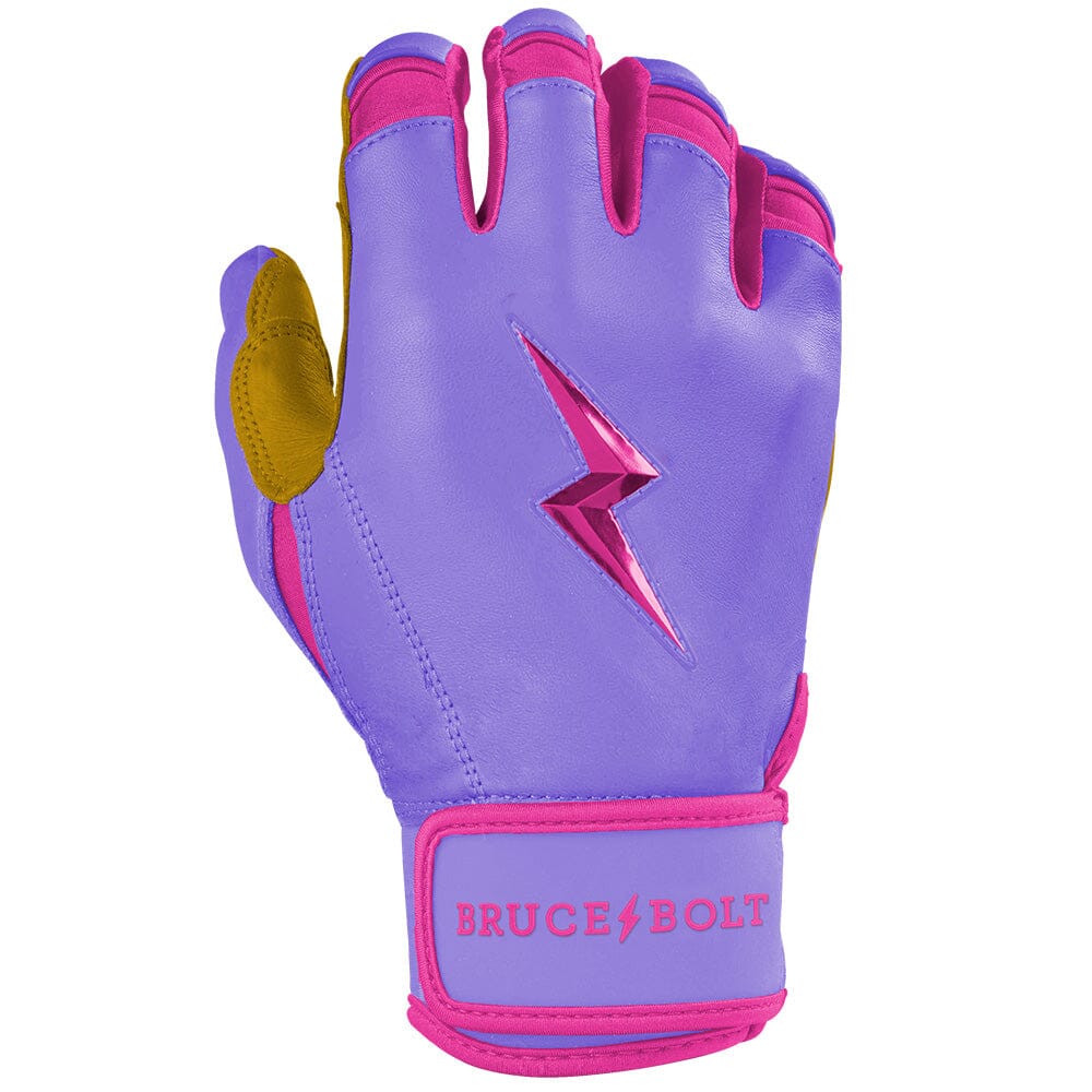 PREMIUM PRO BADER Series Short Cuff Batting Gloves | LAVENDER- thumb 4