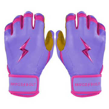 PREMIUM PRO BADER Series Short Cuff Batting Gloves | LAVENDER - 1