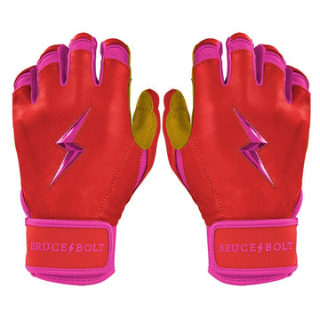PREMIUM PRO BADER Series Short Cuff Batting Gloves | PINK - 1