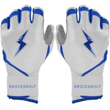 PREMIUM PRO CHROME Series Long Cuff Batting Gloves | ROYAL - 1