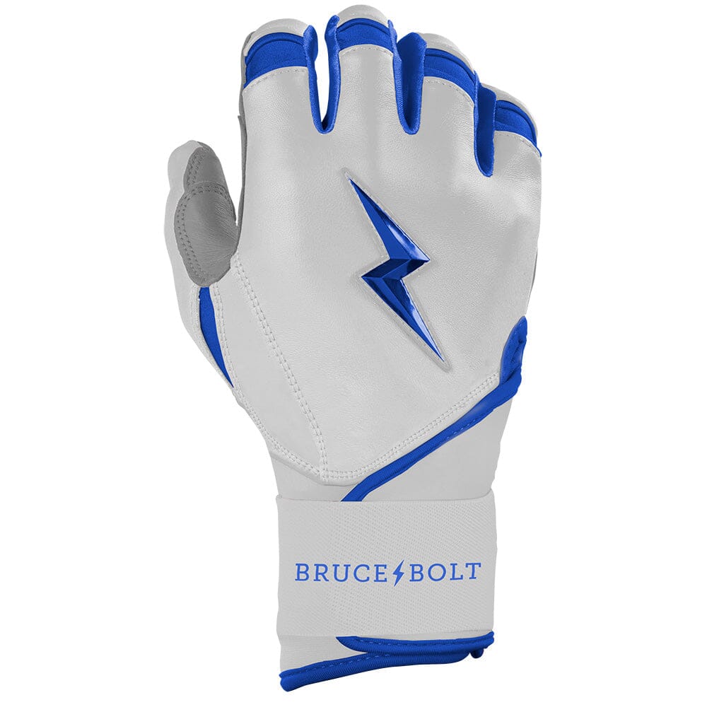 PREMIUM PRO CHROME Series Long Cuff Batting Gloves | ROYAL- thumb 4