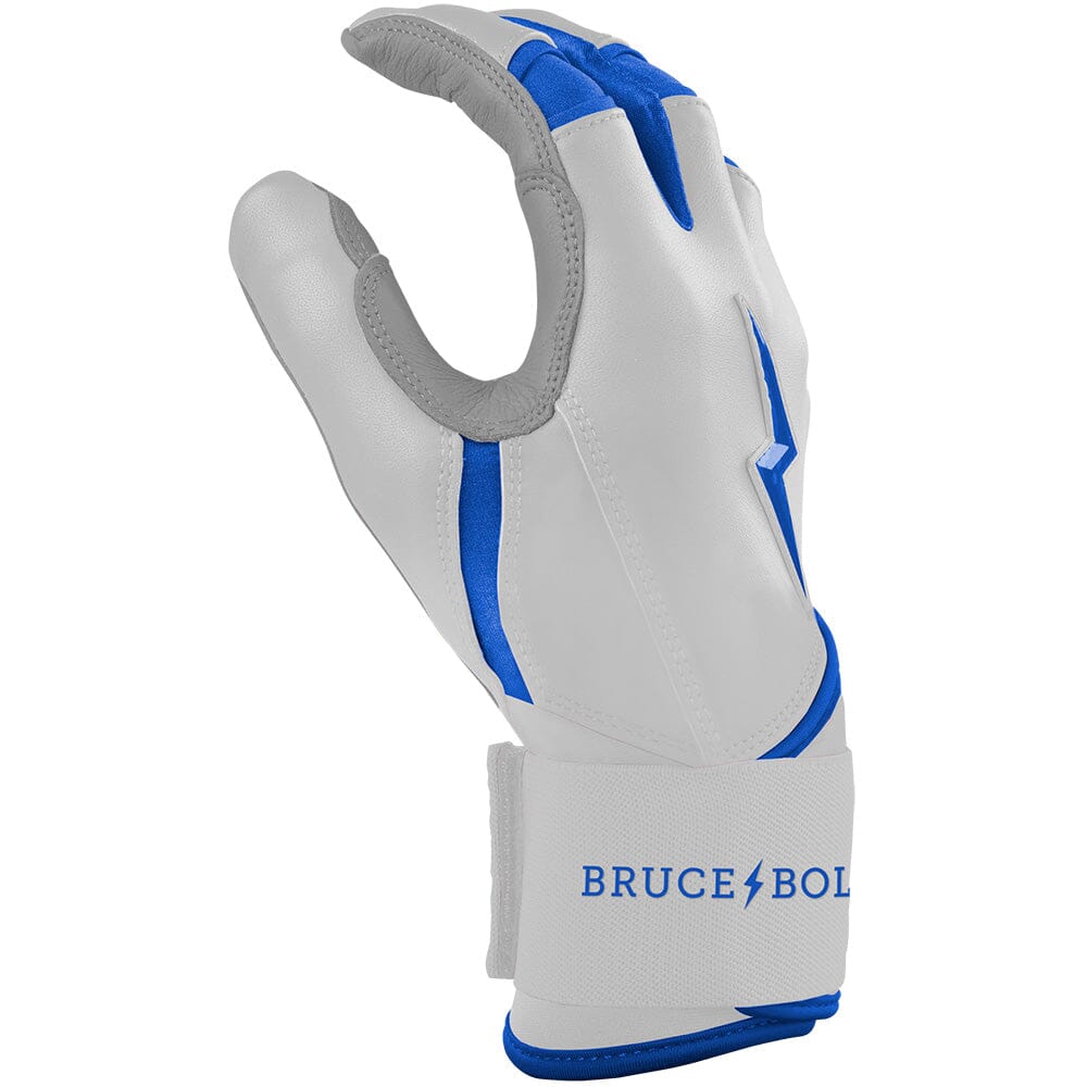 PREMIUM PRO CHROME Series Long Cuff Batting Gloves | ROYAL- thumb 5