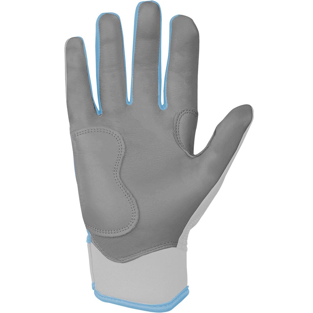 PREMIUM PRO CHROME Series Short Cuff Batting Gloves | BABY BLUE- quickbuy