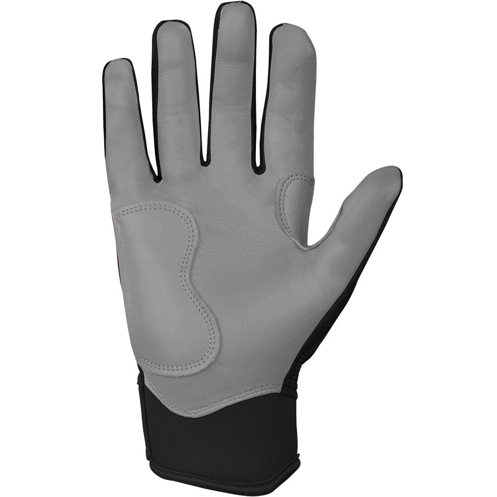 PREMIUM PRO CHROME Series Short Cuff Batting Gloves | BLACK- quickbuy