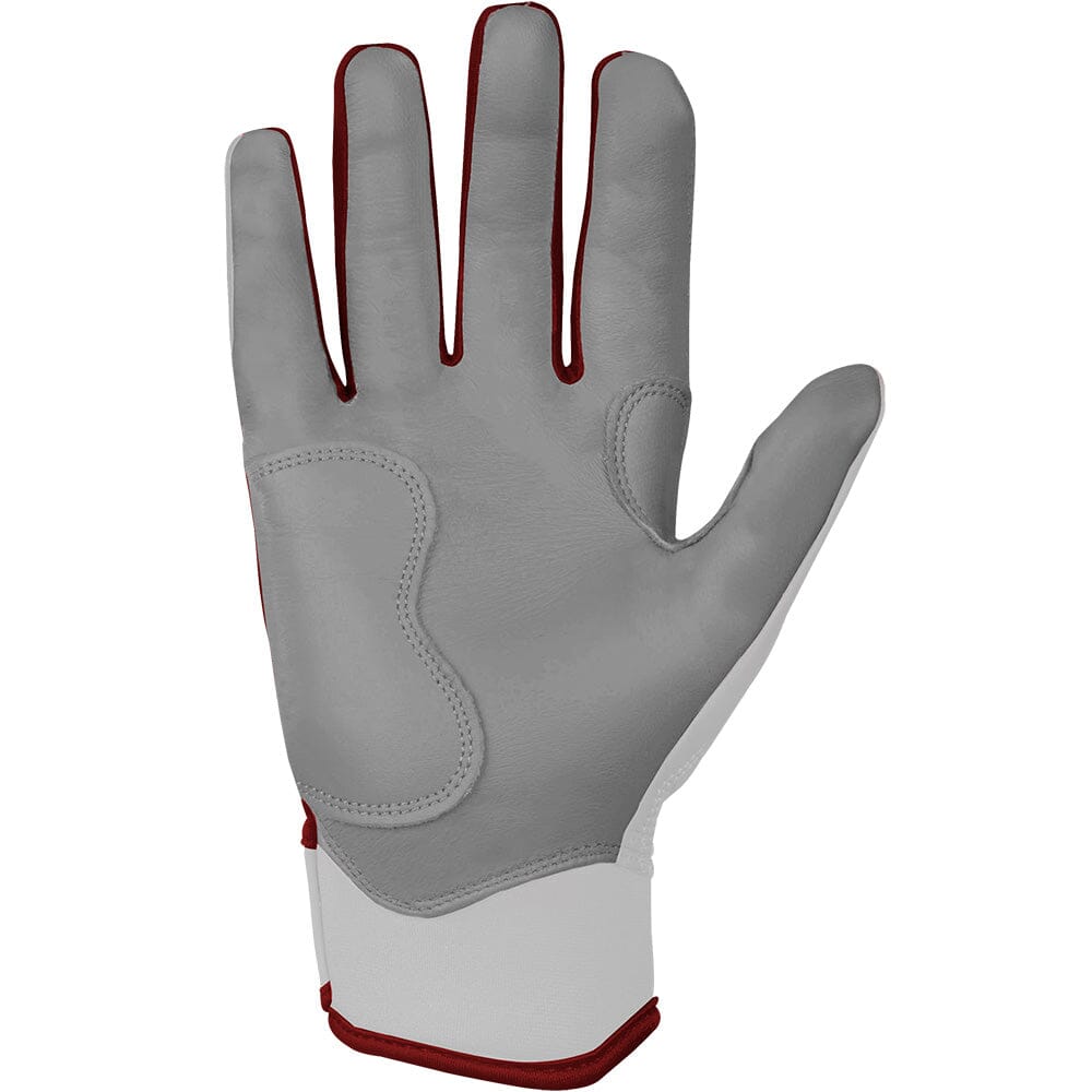 PREMIUM PRO CHROME Series Short Cuff Batting Gloves | MAROON- quickbuy
