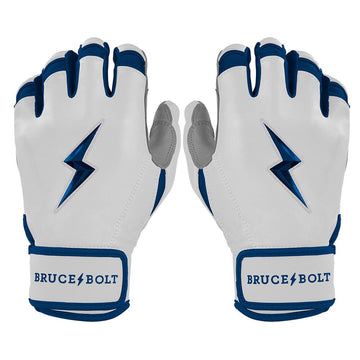 PREMIUM PRO CHROME Series Short Cuff Batting Gloves | NAVY - 1