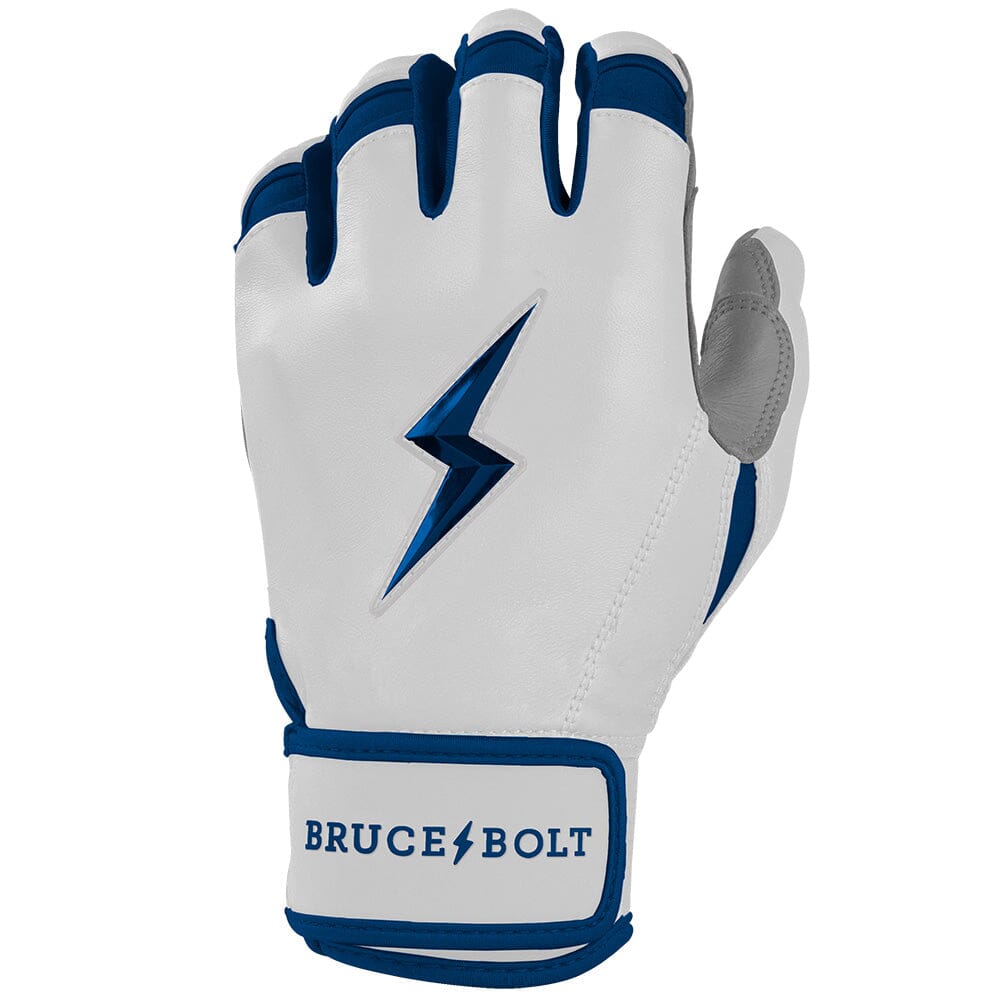 PREMIUM PRO CHROME Series Short Cuff Batting Gloves | NAVY- thumb 3
