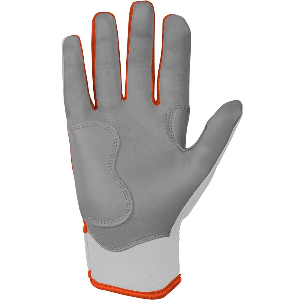 PREMIUM PRO CHROME Series Short Cuff Batting Gloves | ORANGE- quickbuy