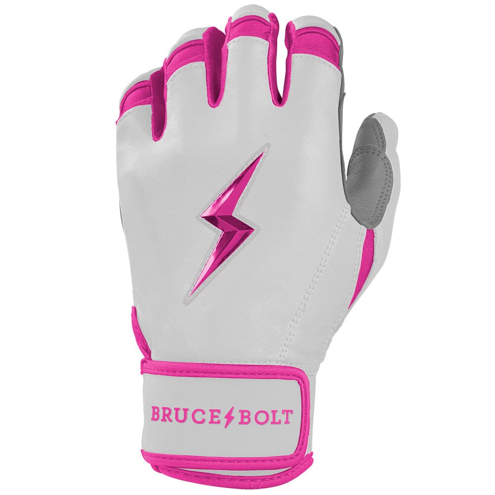 PREMIUM PRO CHROME Series Short Cuff Batting Gloves | PINK- thumb 3