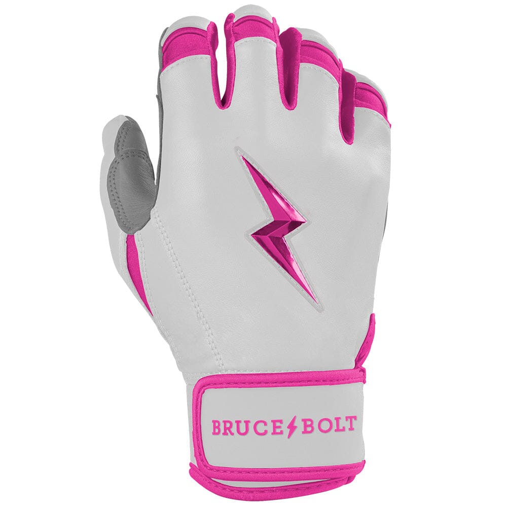 PREMIUM PRO CHROME Series Short Cuff Batting Gloves | PINK- thumb 4