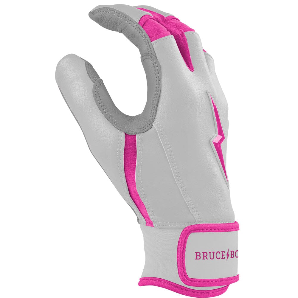 PREMIUM PRO CHROME Series Short Cuff Batting Gloves | PINK- thumb 5