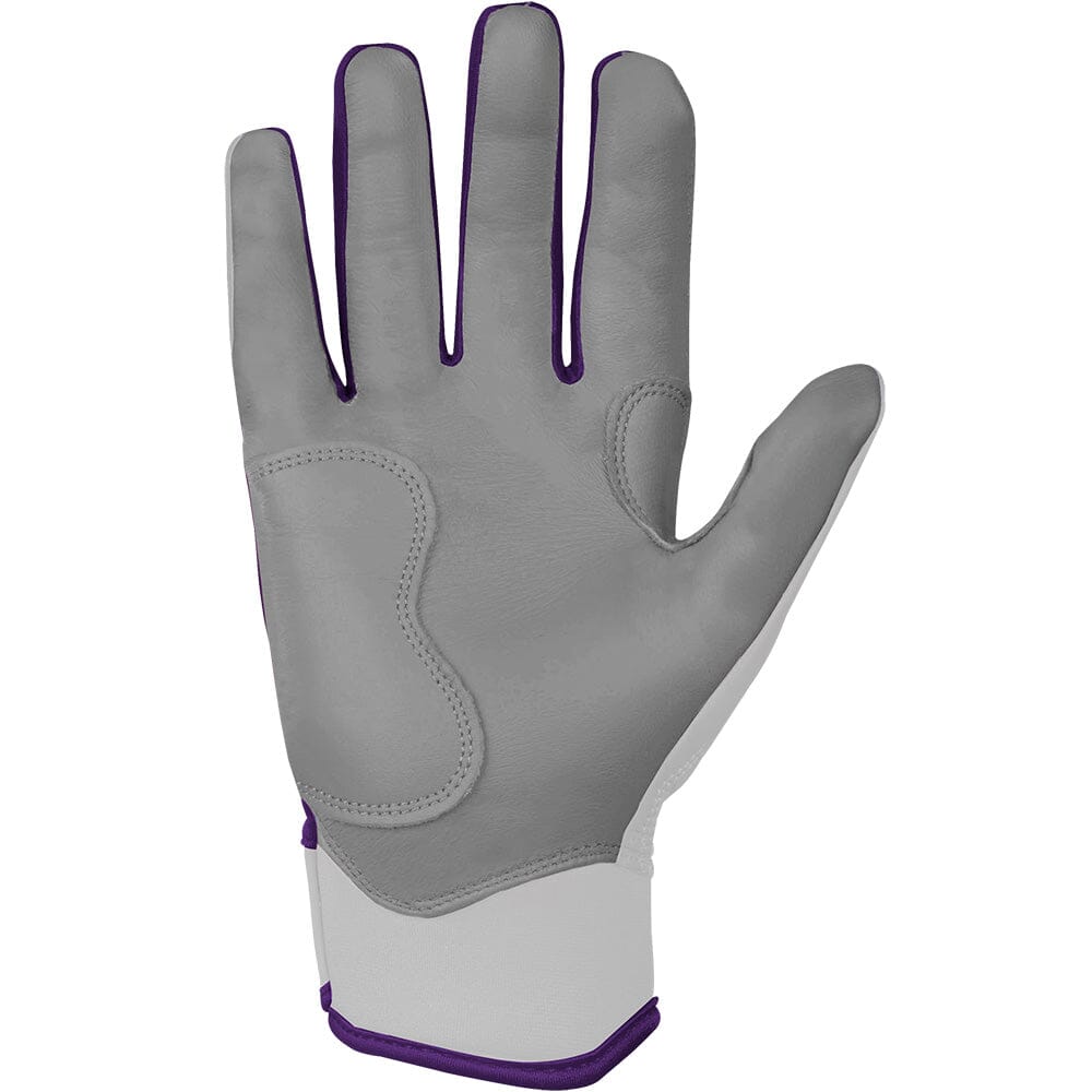 PREMIUM PRO CHROME Series Short Cuff Batting Gloves | PURPLE- quickbuy