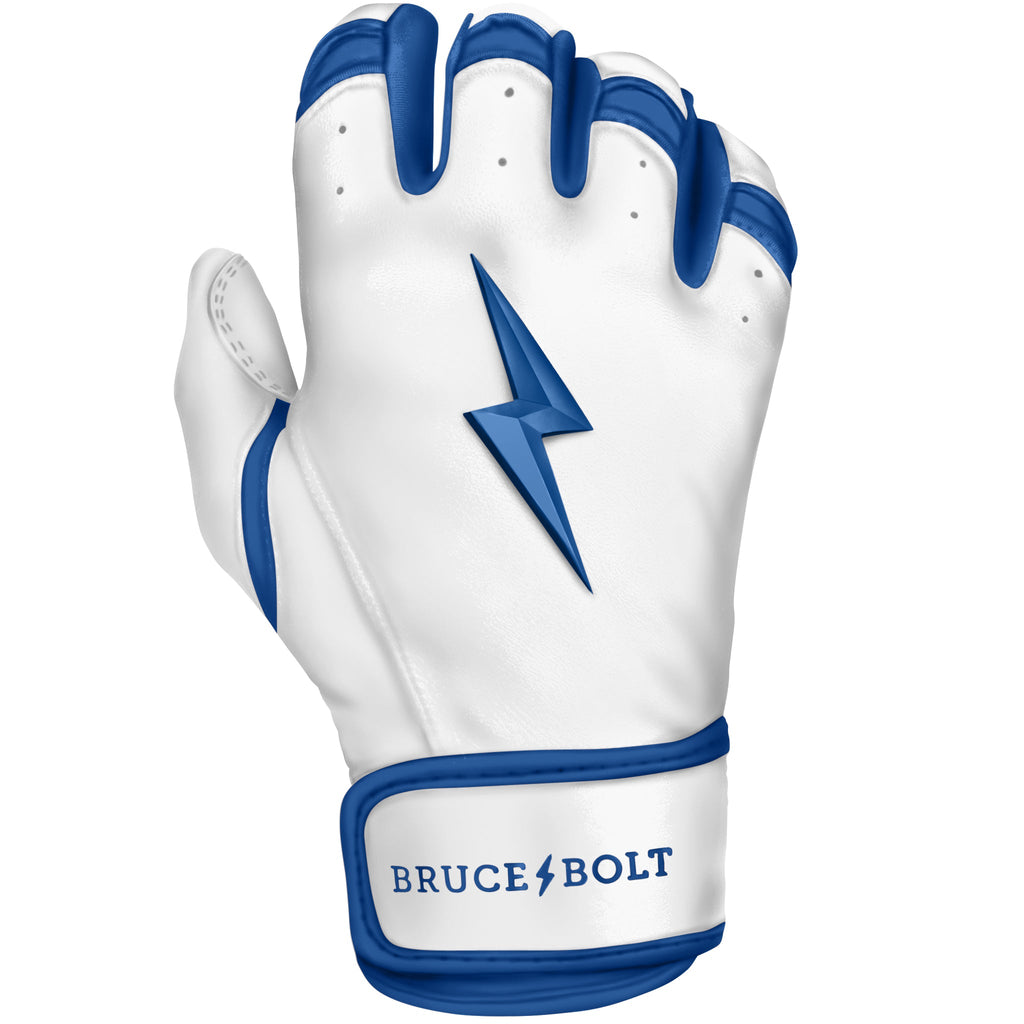 PREMIUM PRO CHROME Series Short Cuff Batting Gloves | ROYAL- thumb 7