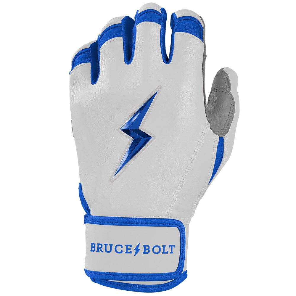 PREMIUM PRO CHROME Series Short Cuff Batting Gloves | ROYAL- thumb 3