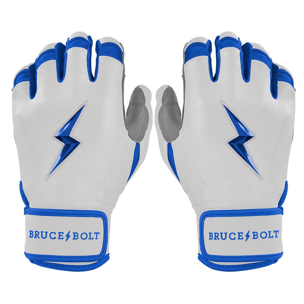 PREMIUM PRO CHROME Series Short Cuff Batting Gloves | ROYAL- quickbuy