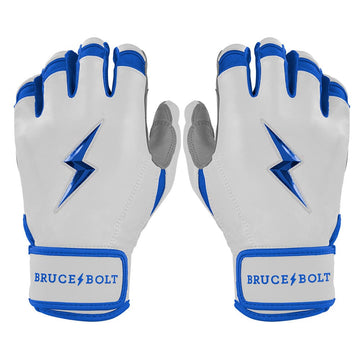 PREMIUM PRO CHROME Series Short Cuff Batting Gloves | ROYAL - 1