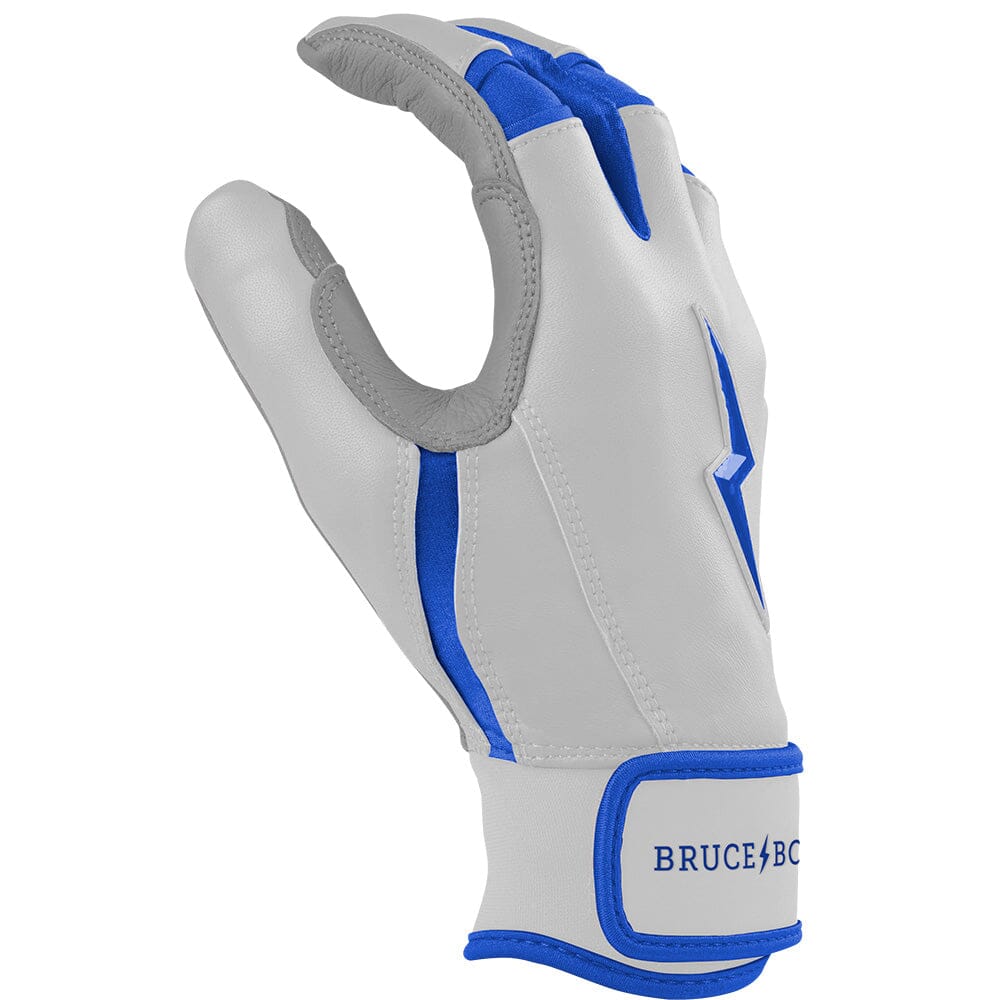 PREMIUM PRO CHROME Series Short Cuff Batting Gloves | ROYAL- thumb 5