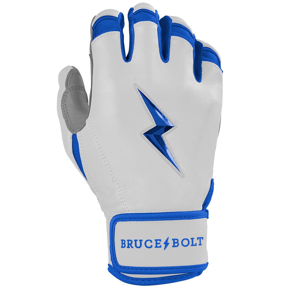 PREMIUM PRO CHROME Series Short Cuff Batting Gloves | ROYAL- thumb 4