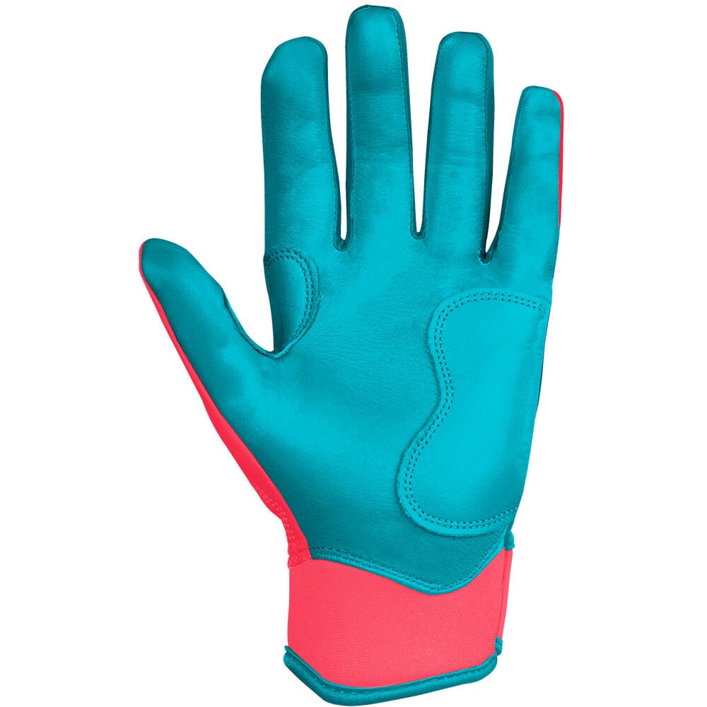 PREMIUM PRO CLARK Series Short Cuff Batting Gloves | PINK/TEAL- quickbuy