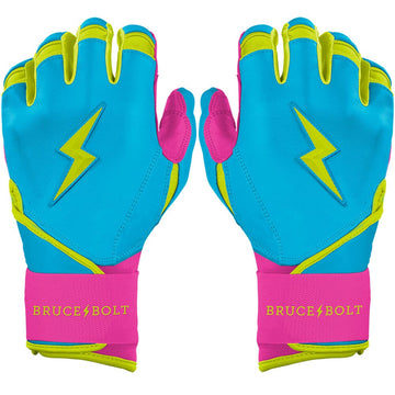 PREMIUM PRO Creator Series Long Cuff Batting Gloves | CARIBBEAN BLUE - 1
