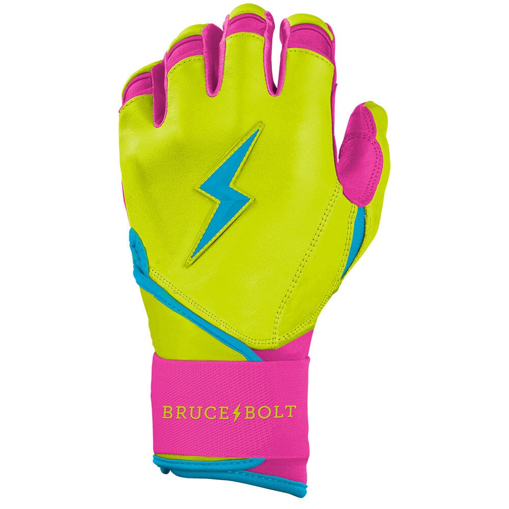 PREMIUM PRO Creator Series Long Cuff Batting Gloves | CARIBBEAN YELLOW- thumb 3
