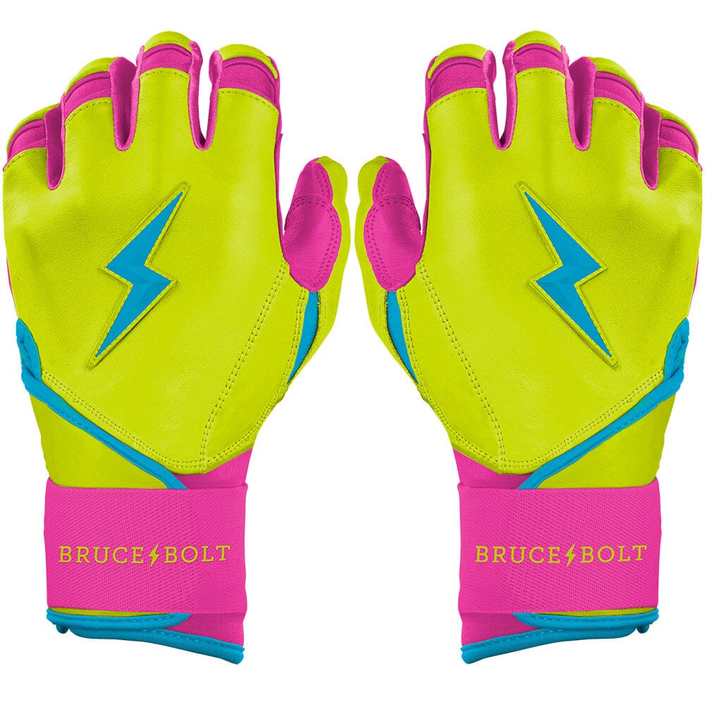 PREMIUM PRO Creator Series Long Cuff Batting Gloves | CARIBBEAN YELLOW- quickbuy