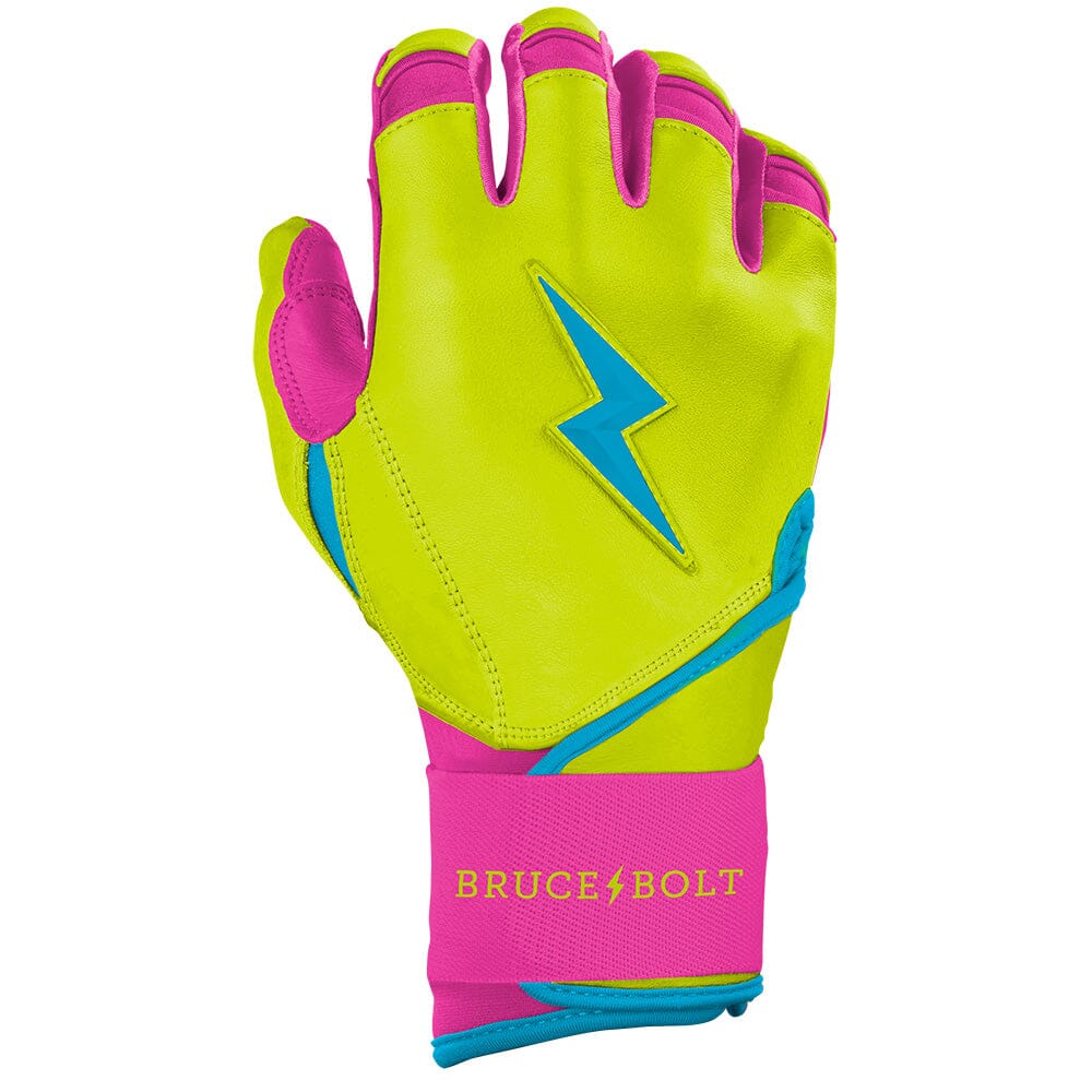 PREMIUM PRO Creator Series Long Cuff Batting Gloves | CARIBBEAN YELLOW- thumb 4