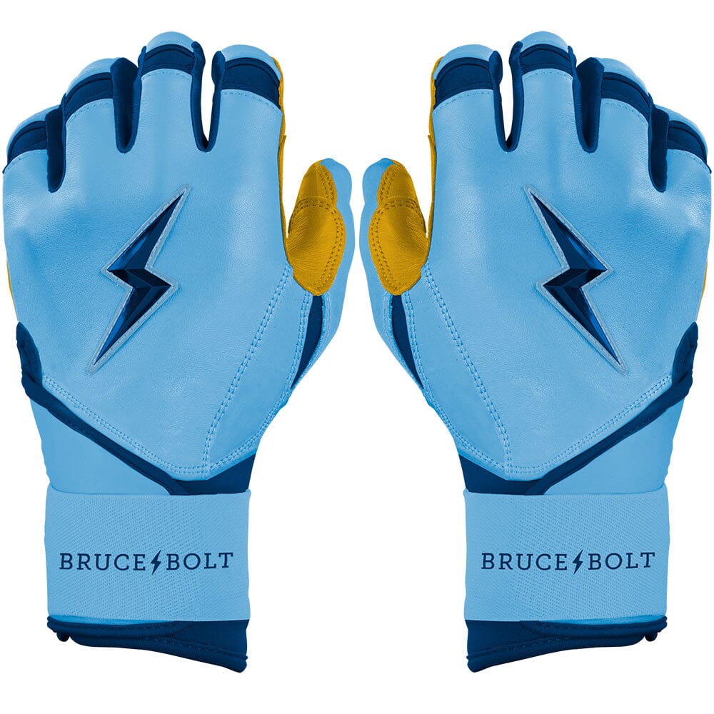 PREMIUM PRO Creator Series Long Cuff Batting Gloves | Carolina Blue- quickbuy