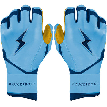 PREMIUM PRO Creator Series Long Cuff Batting Gloves | Carolina Blue - 1