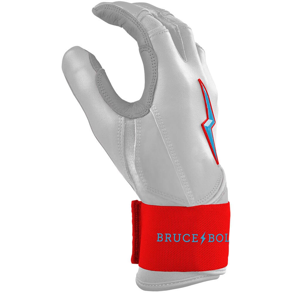 PREMIUM PRO Creator Series Long Cuff Batting Gloves | MIAMI WHITE- thumb 5