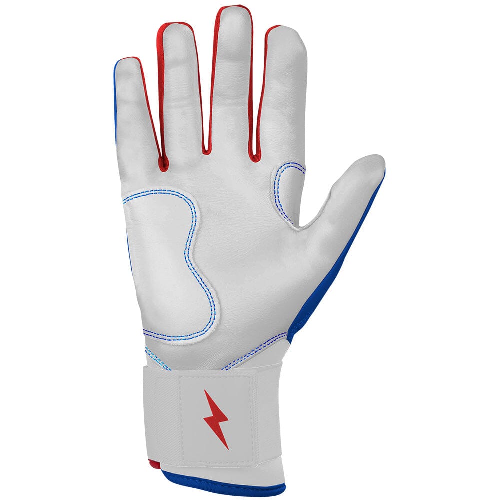 PREMIUM PRO Creator Series Long Cuff Batting Gloves | Outman Blue/Glow- thumb 2