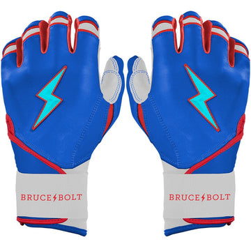 PREMIUM PRO Creator Series Long Cuff Batting Gloves | Outman Blue/Glow - 1