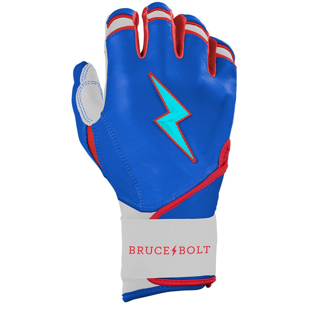 PREMIUM PRO Creator Series Long Cuff Batting Gloves | Outman Blue/Glow- thumb 4