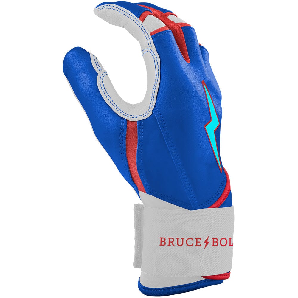 PREMIUM PRO Creator Series Long Cuff Batting Gloves | Outman Blue/Glow- thumb 5