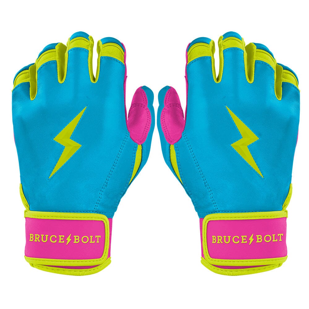 PREMIUM PRO Creator Series Short Cuff Batting Gloves | CARIBBEAN BLUE- quickbuy