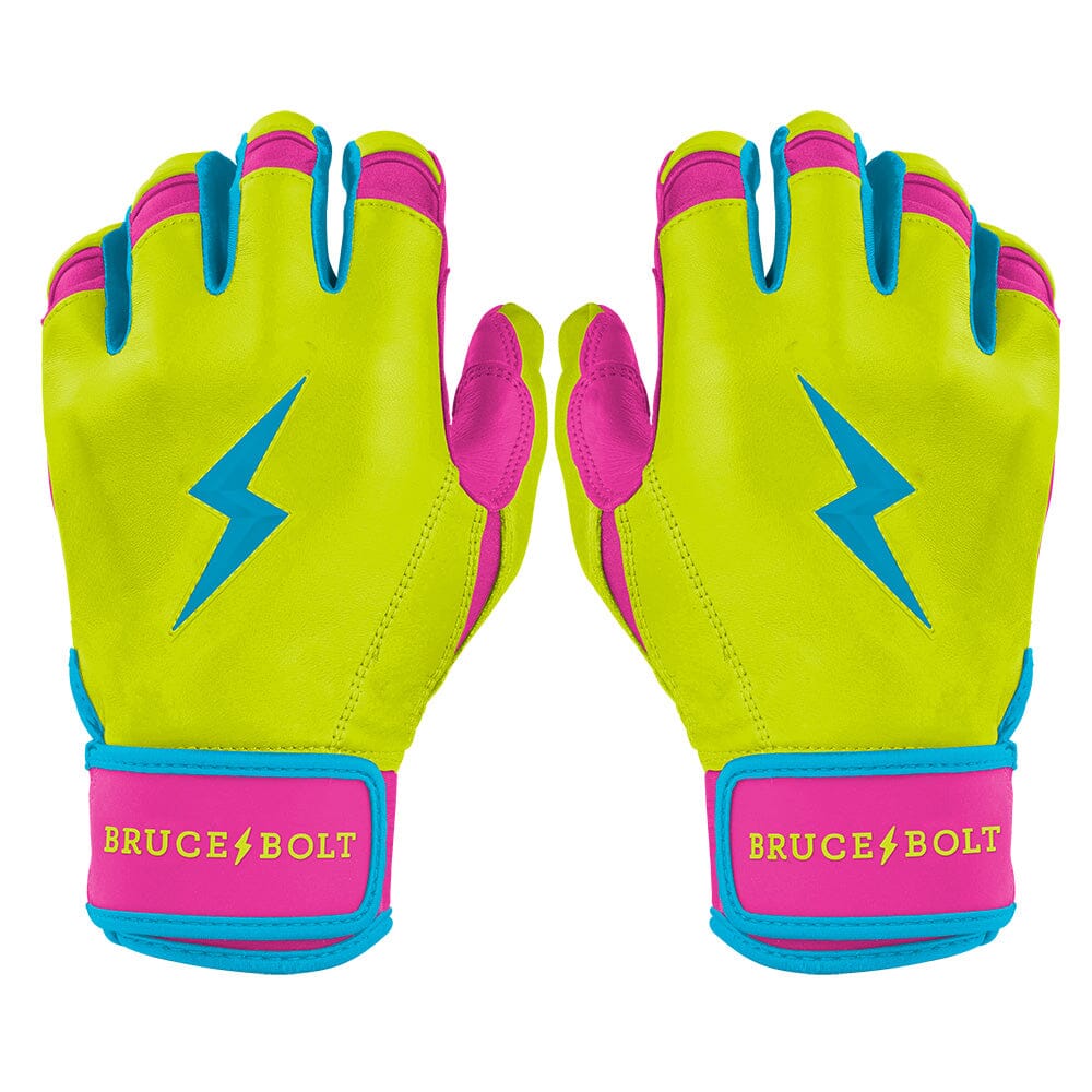 PREMIUM PRO Creator Series Short Cuff Batting Gloves | CARIBBEAN YELLOW- quickbuy