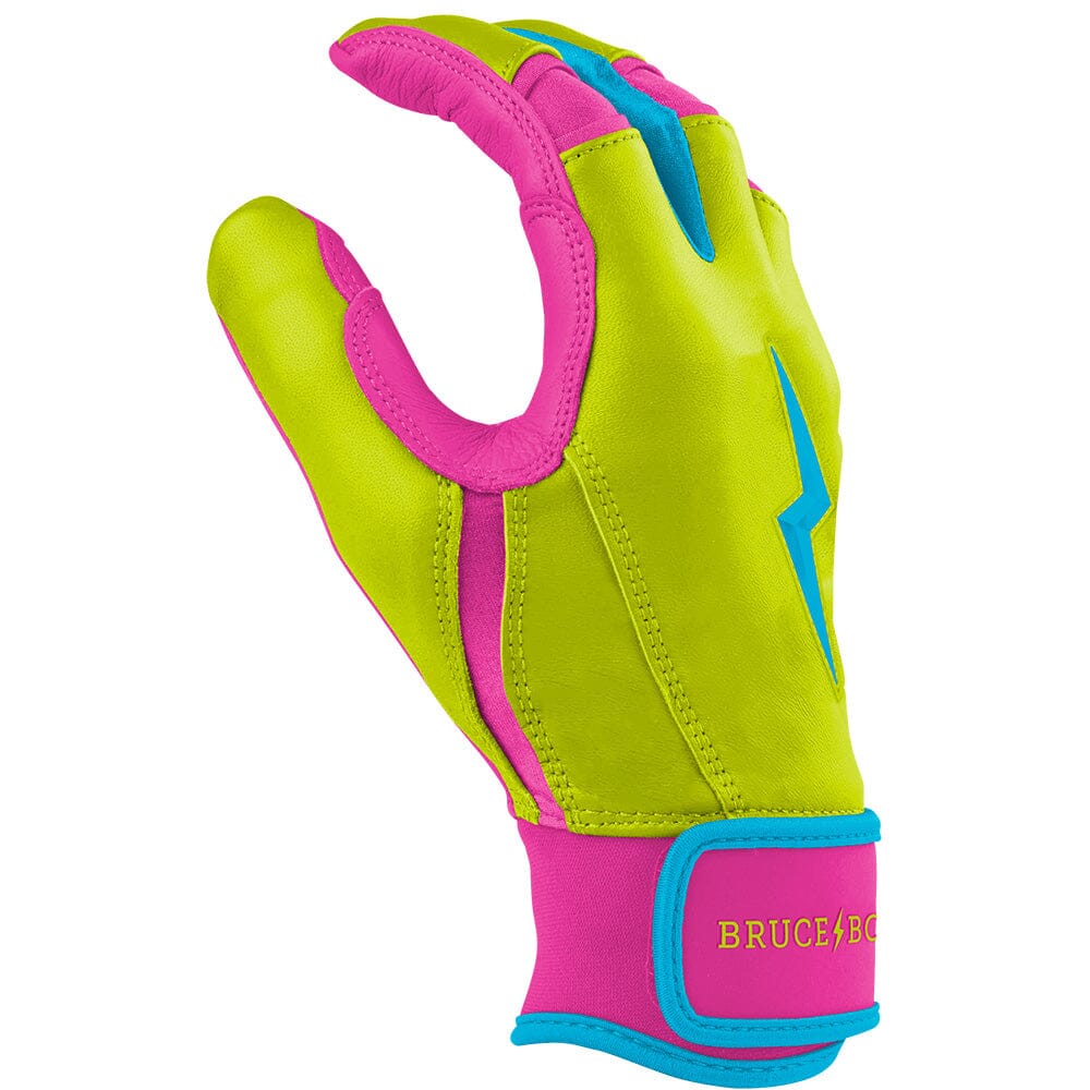 PREMIUM PRO Creator Series Short Cuff Batting Gloves | CARIBBEAN YELLOW- thumb 5