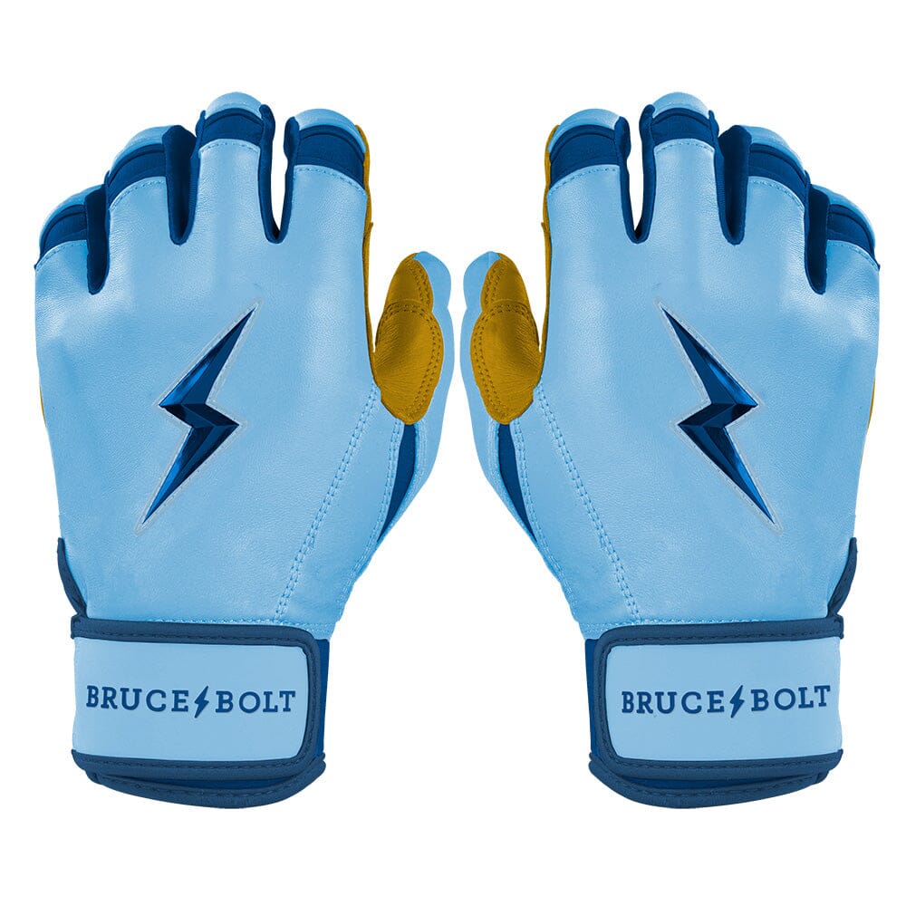 PREMIUM PRO Creator Series Short Cuff Batting Gloves | Carolina Blue- quickbuy