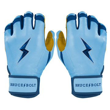 PREMIUM PRO Creator Series Short Cuff Batting Gloves | Carolina Blue - 1