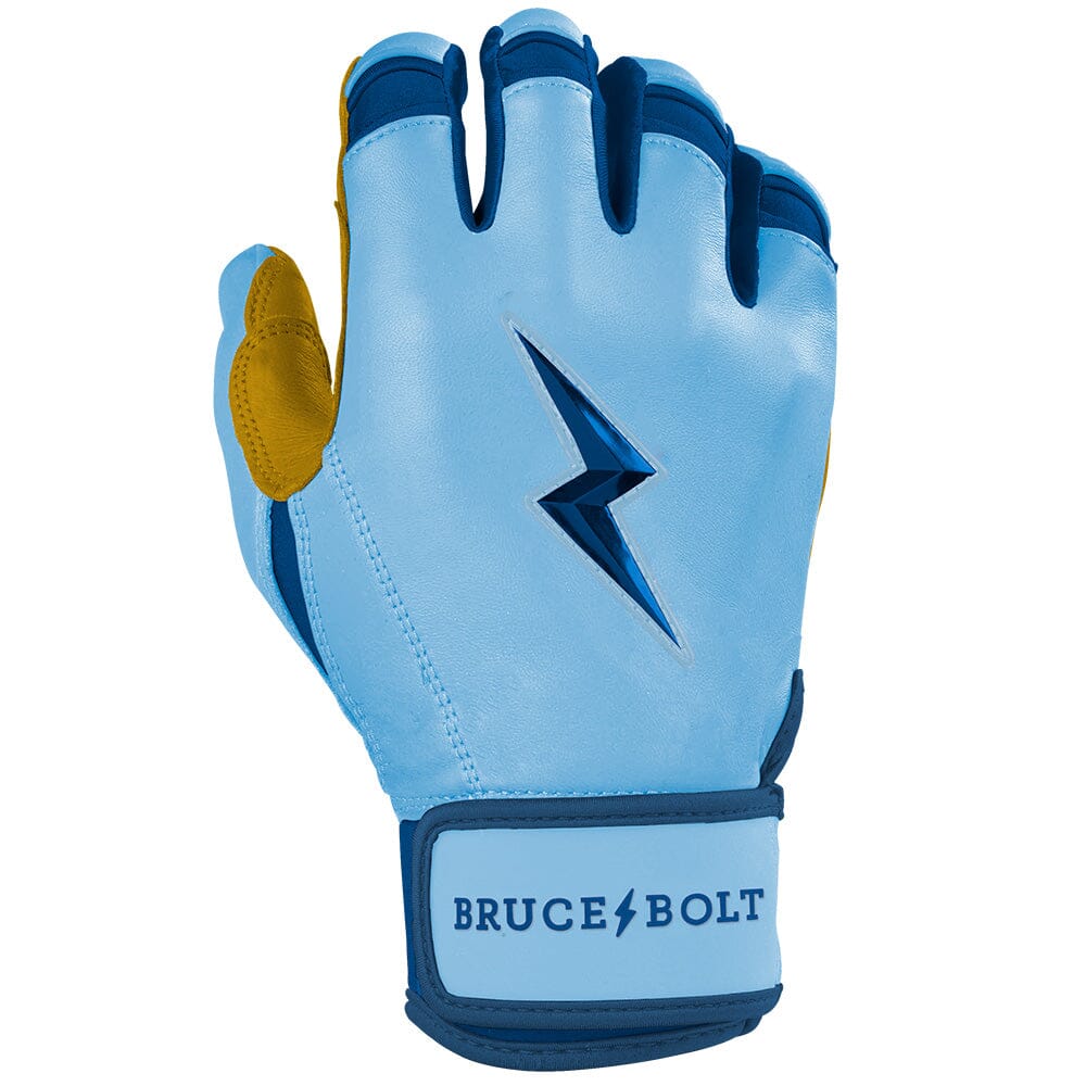PREMIUM PRO Creator Series Short Cuff Batting Gloves | Carolina Blue- thumb 4