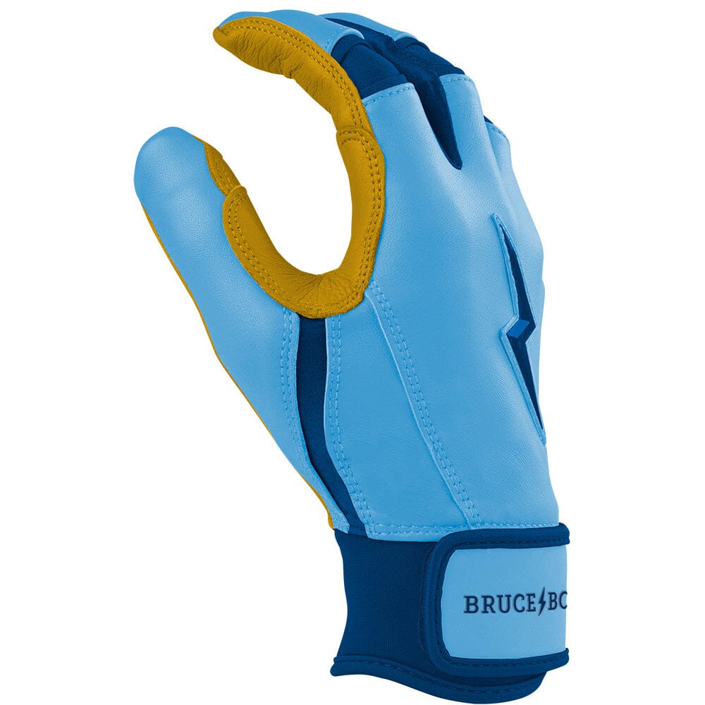 PREMIUM PRO Creator Series Short Cuff Batting Gloves | Carolina Blue- thumb 5