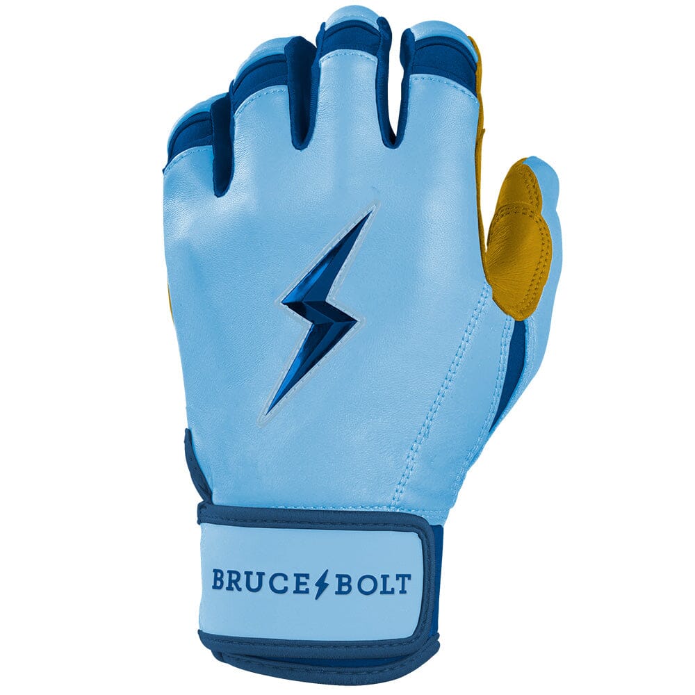 PREMIUM PRO Creator Series Short Cuff Batting Gloves | Carolina Blue- thumb 3