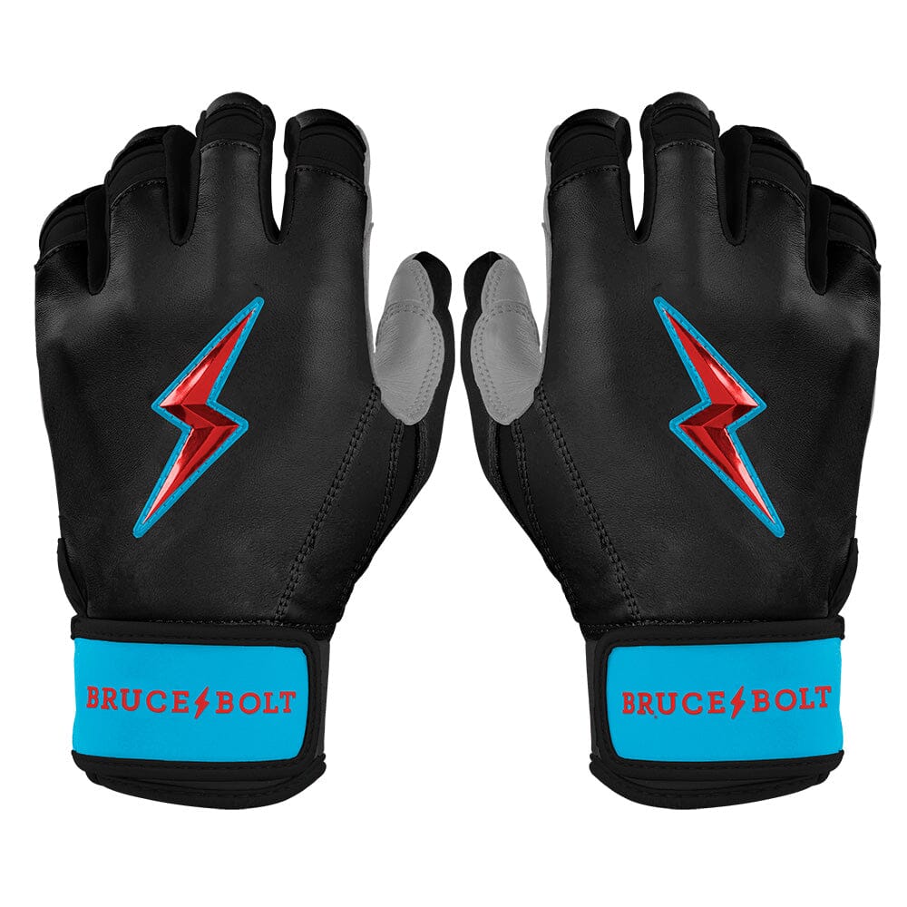 PREMIUM PRO Creator Series Short Cuff Batting Gloves | MIAMI BLACK- quickbuy