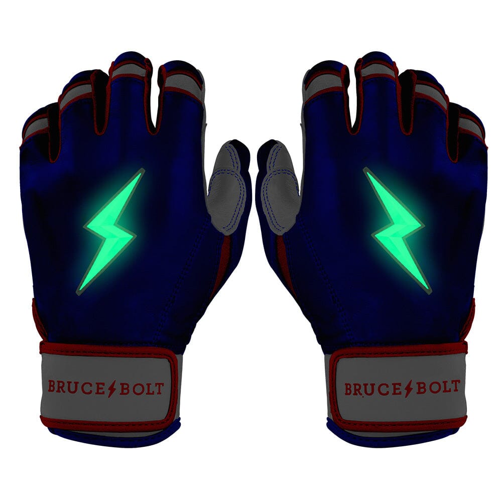 PREMIUM PRO Creator Series Short Cuff Batting Gloves | Outman Blue/Glow- thumb 6