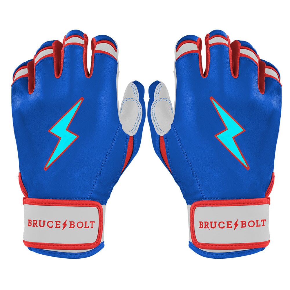 PREMIUM PRO Creator Series Short Cuff Batting Gloves | Outman Blue/Glow- quickbuy