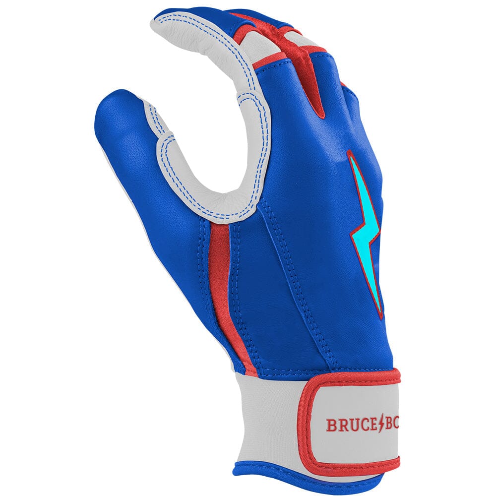 PREMIUM PRO Creator Series Short Cuff Batting Gloves | Outman Blue/Glow- thumb 5