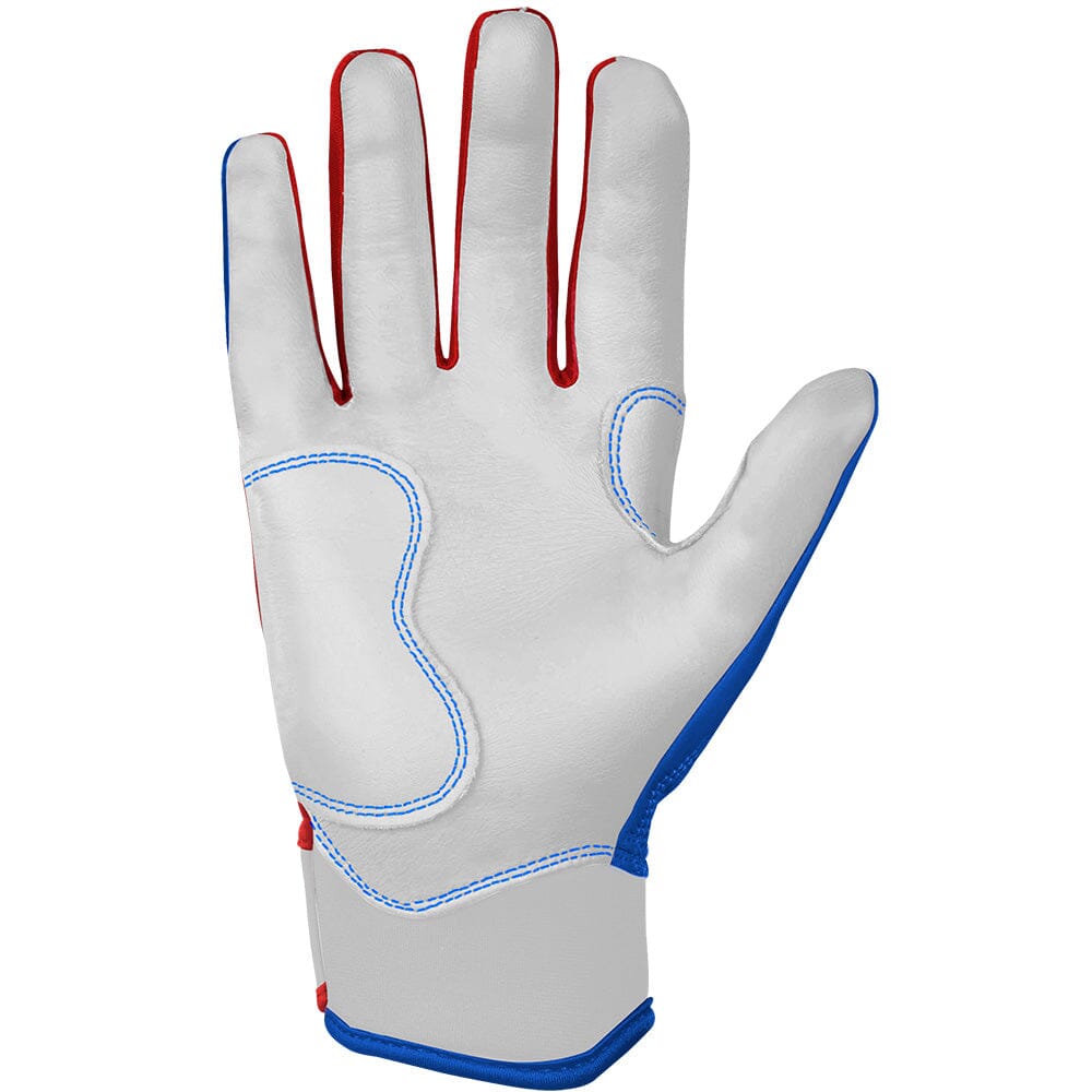 PREMIUM PRO Creator Series Short Cuff Batting Gloves | Outman Blue/Glow- quickbuy