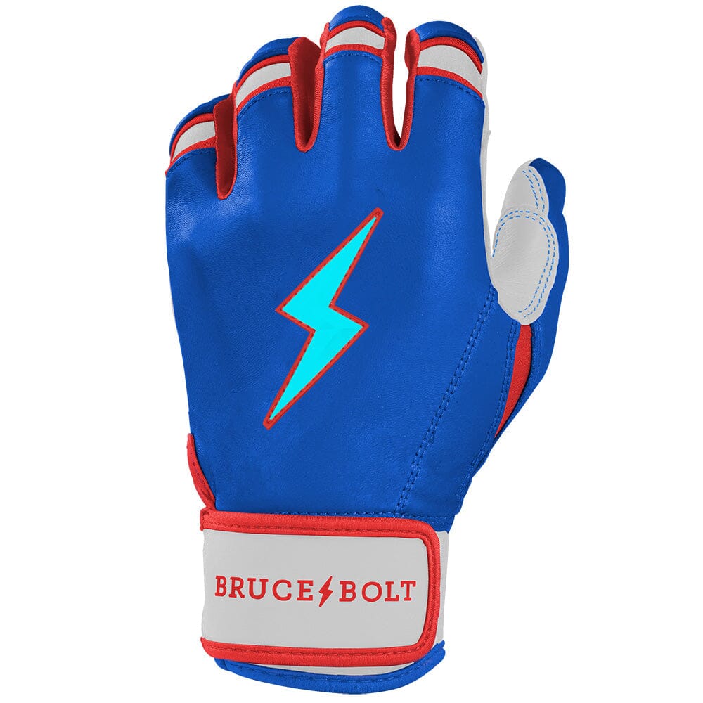 PREMIUM PRO Creator Series Short Cuff Batting Gloves | Outman Blue/Glow- thumb 3