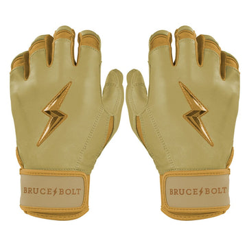 PREMIUM PRO GOLD Series Short Cuff Batting Gloves - 1
