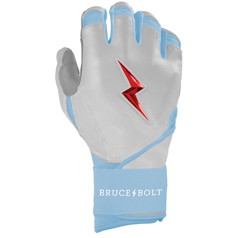 PREMIUM PRO HAPP Series Long Cuff Batting Gloves | WHITE- thumb 4